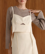 ●nao×Bab●wave line rope bustier