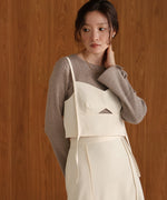 ●nao×Bab●wave line rope bustier