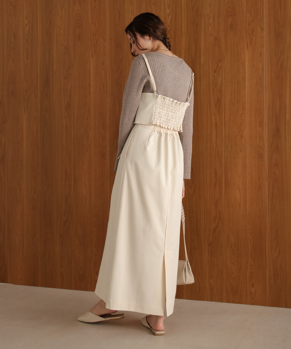 ●nao×Bab●wave line rope bustier