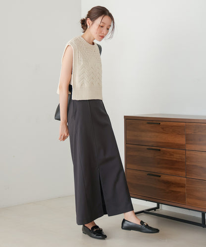 ●nao×Bab●zip slit i-line skirt