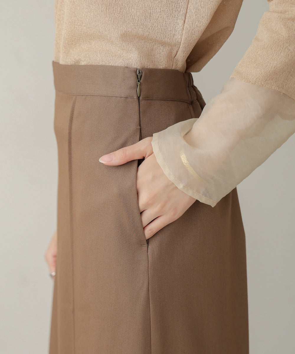 ●nao×Bab●zip slit i-line skirt