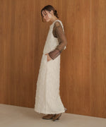 2way shaggy jacquard vest