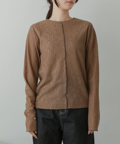 ｍellow-switched jacquard tops