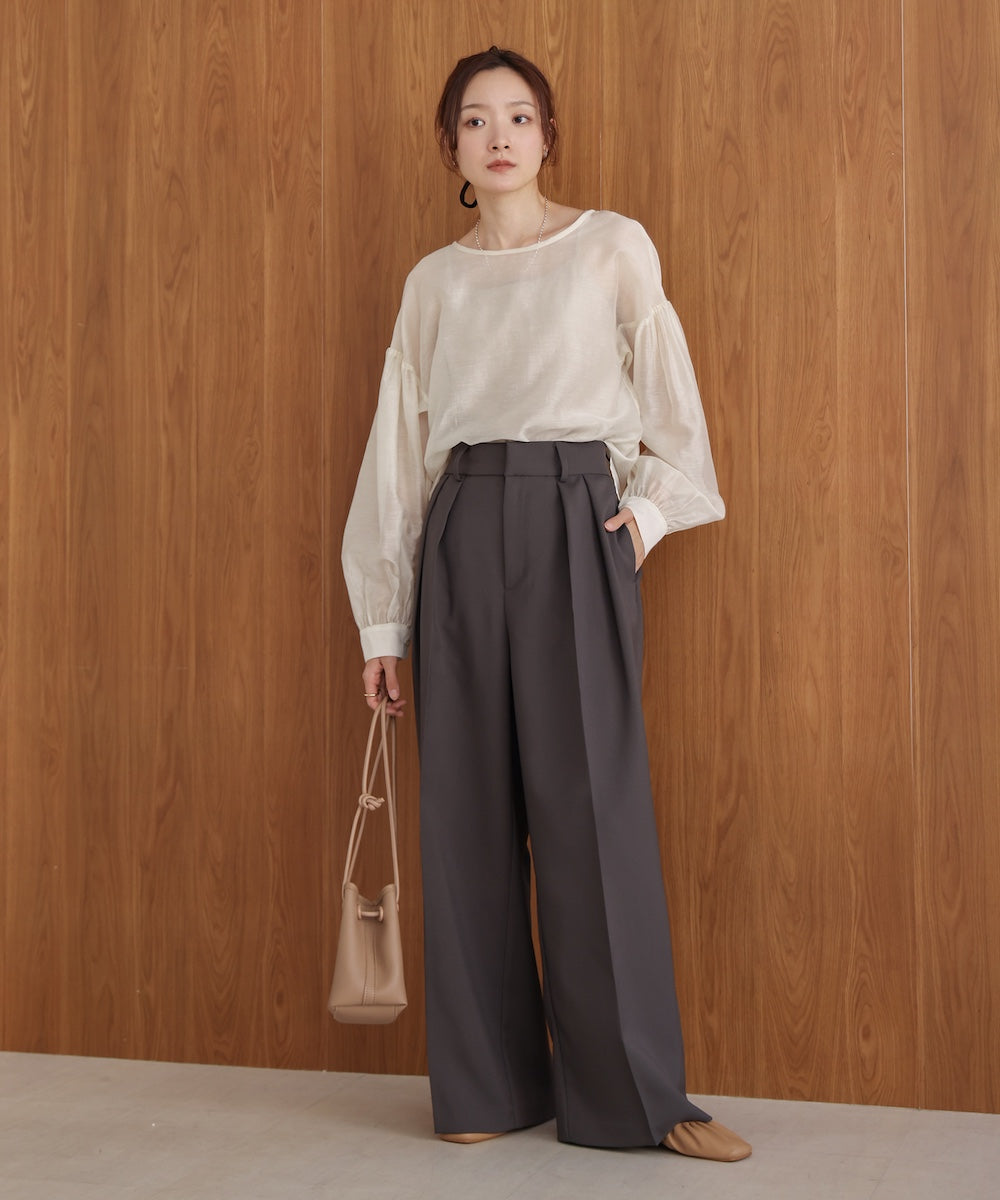 tuck wide pants