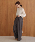【S・M・Lサイズ展開】ツータックワイドパンツ