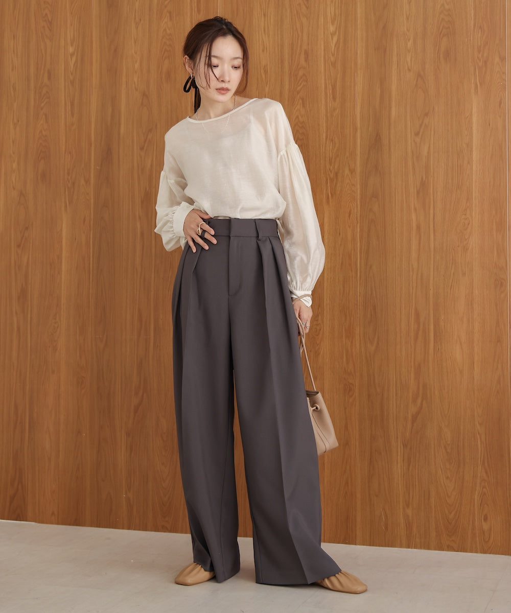 tuck wide pants