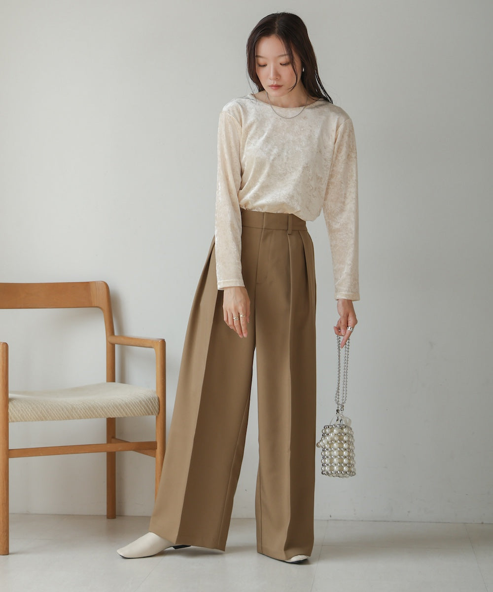 tuck wide pants