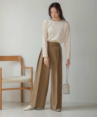 tuck wide pants