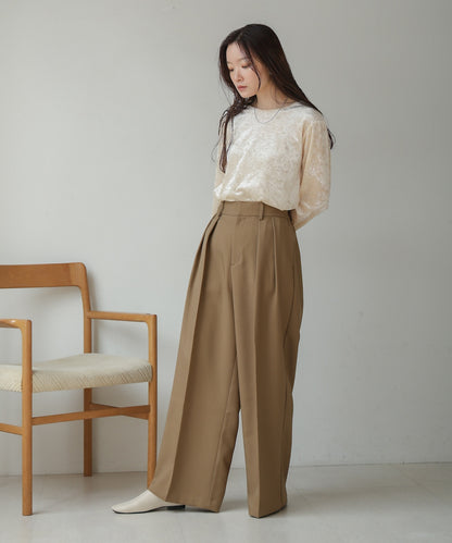 tuck wide pants