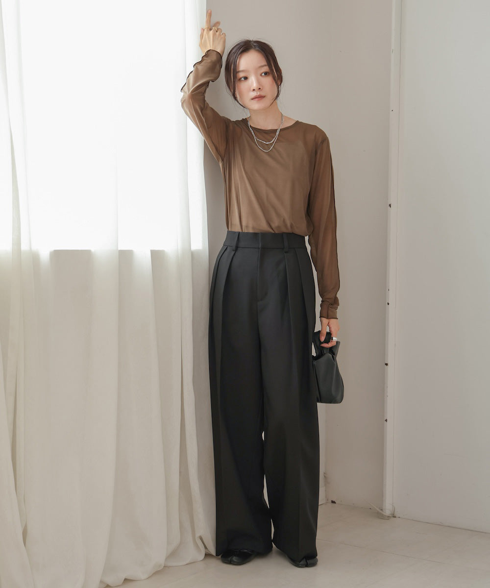 tuck wide pants