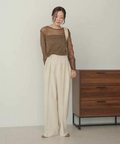 tuck wide pants