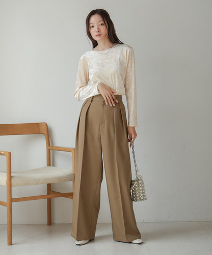 tuck wide pants