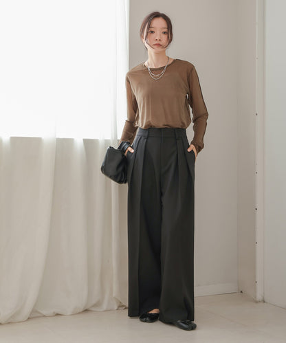 tuck wide pants