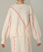 wave mellow knit tops