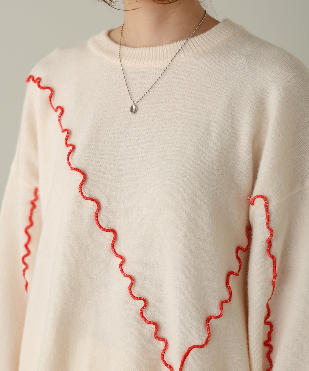 wave mellow knit tops
