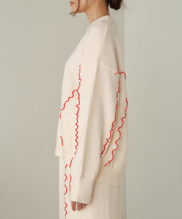 wave mellow knit tops