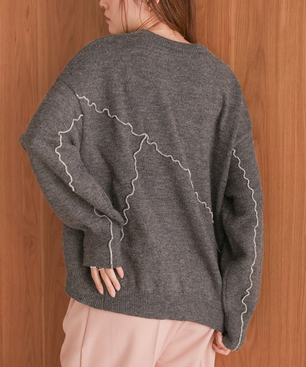 wave mellow knit tops