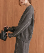 wave mellow knit tops