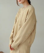 wave mellow knit tops