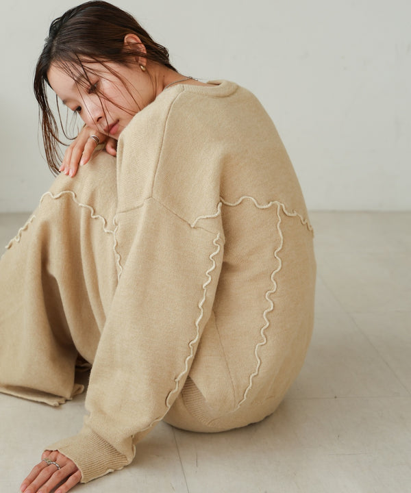 wave mellow knit tops