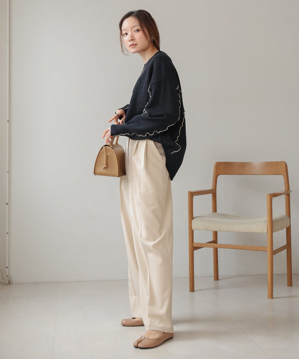 wave mellow knit tops