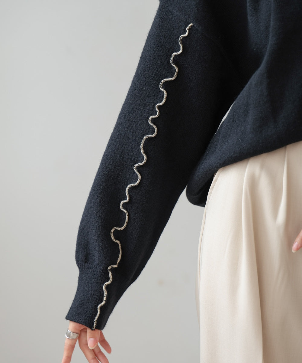 wave mellow knit tops