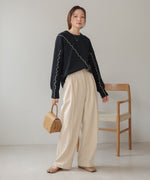 wave mellow knit tops