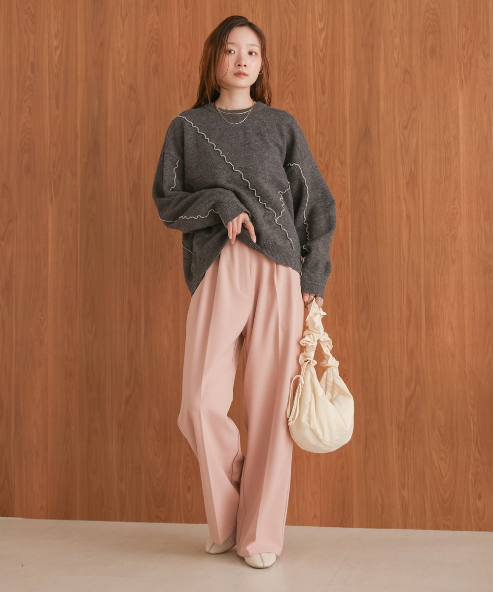 wave mellow knit tops