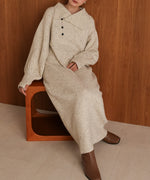 【S・Mサイズあり】チョコチップス トレートライン ニットワンピ