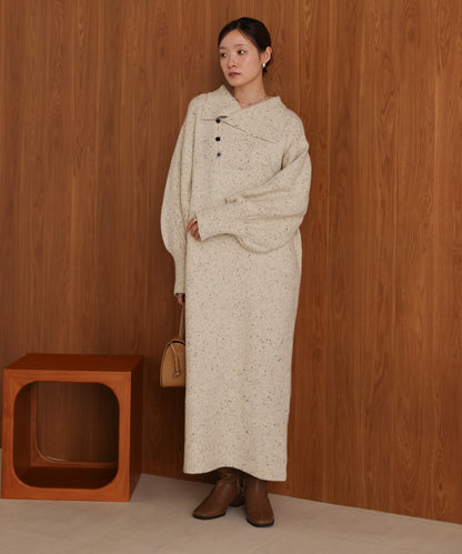 ［KNIT20％OFF］chocochip line knit onepiece