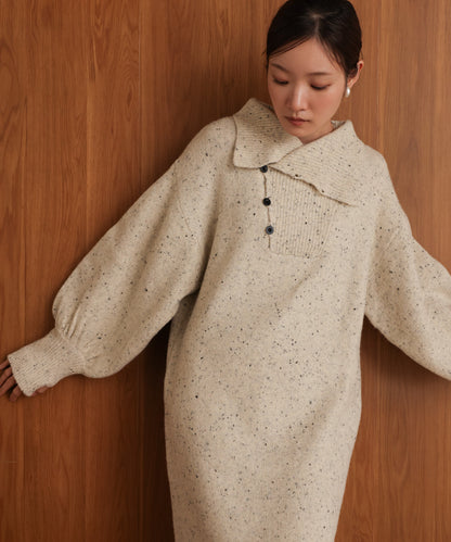 ［KNIT20％OFF］chocochip line knit onepiece