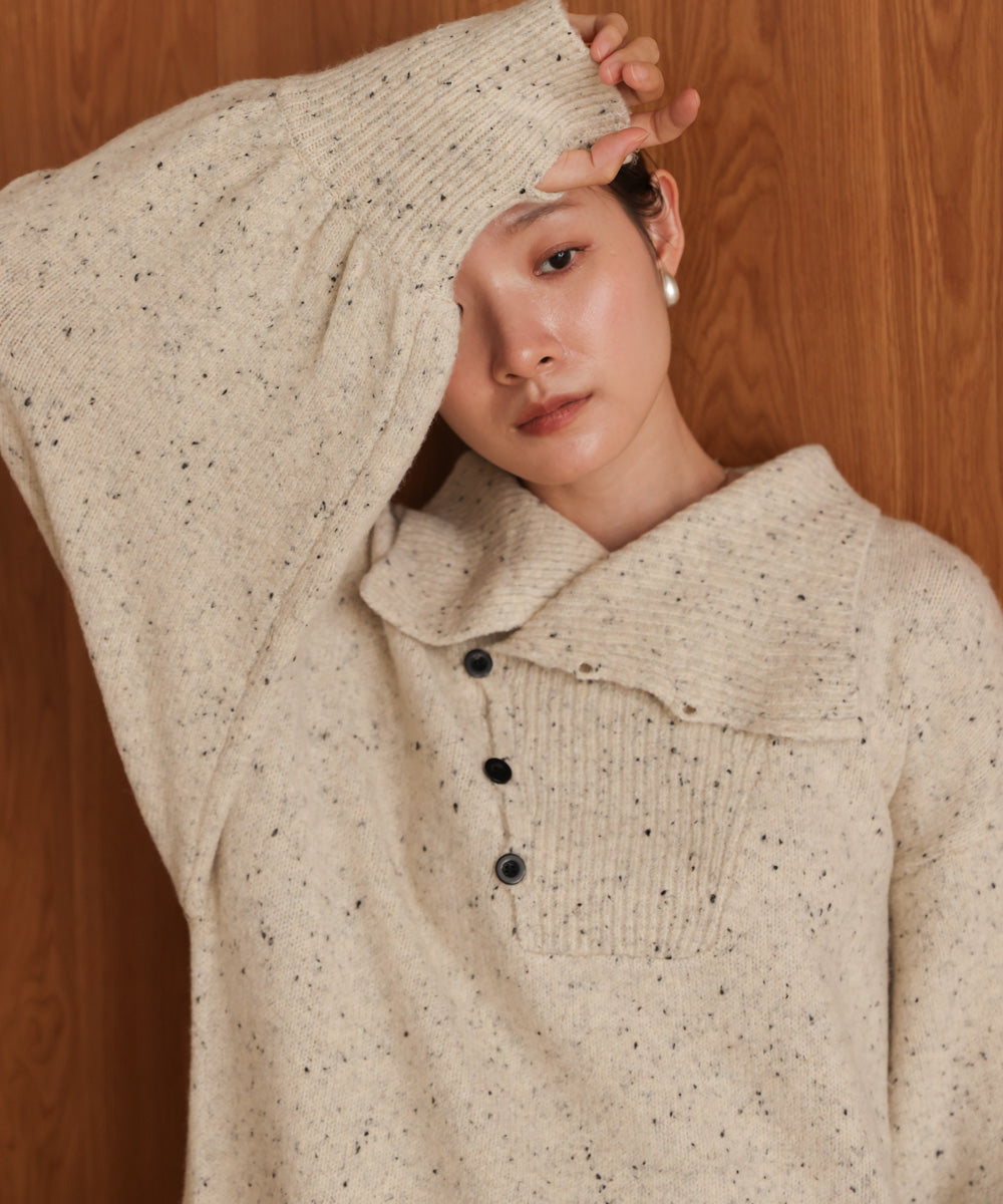 ［KNIT20％OFF］chocochip line knit onepiece