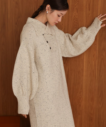 ［KNIT20％OFF］chocochip line knit onepiece