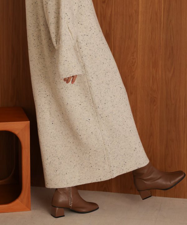 【S・Mサイズあり】チョコチップス トレートライン ニットワンピ