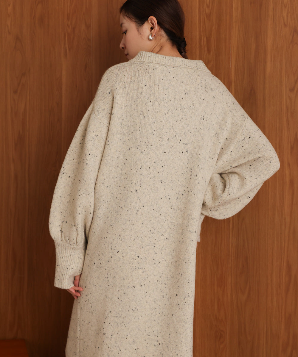 ［KNIT20％OFF］chocochip line knit onepiece