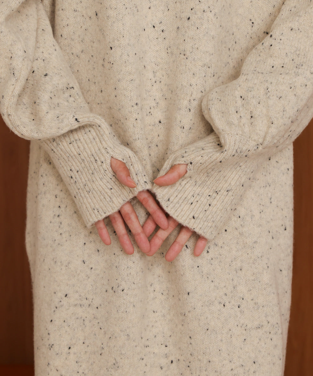 【S・Mサイズあり】チョコチップス トレートライン ニットワンピ