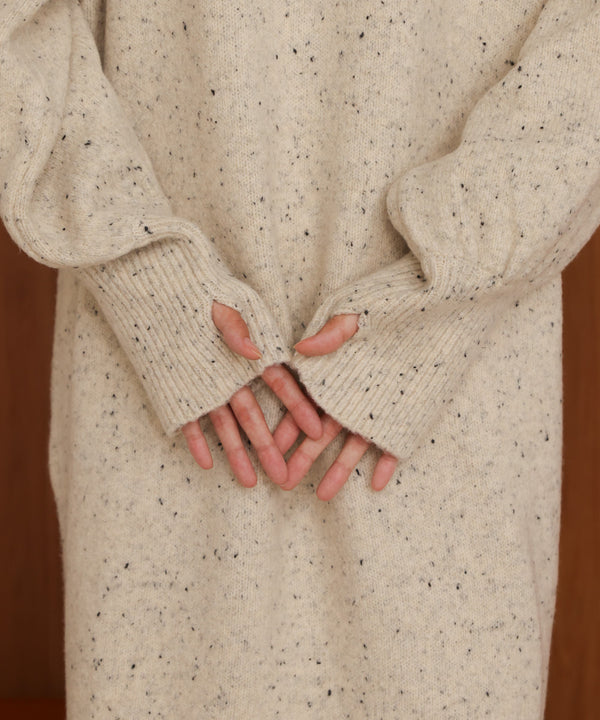 【S・Mサイズあり】チョコチップス トレートライン ニットワンピ