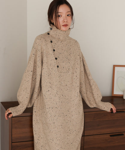 ［KNIT20％OFF］chocochip line knit onepiece