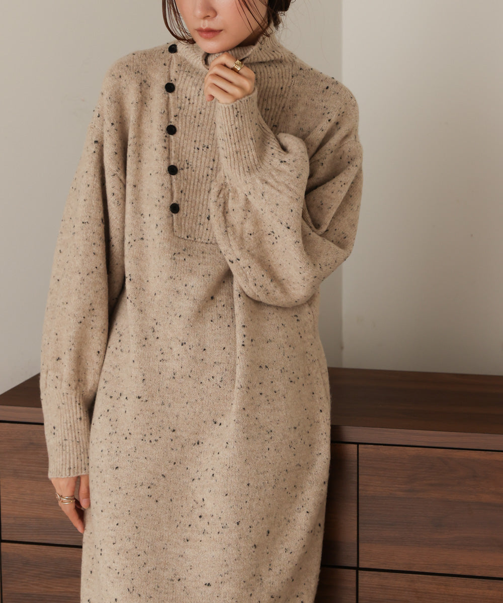 ［KNIT20％OFF］chocochip line knit onepiece