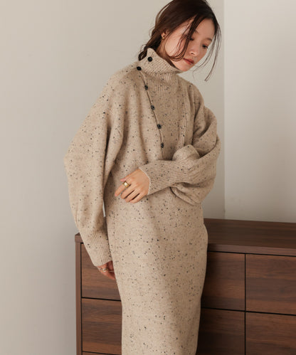 ［KNIT20％OFF］chocochip line knit onepiece