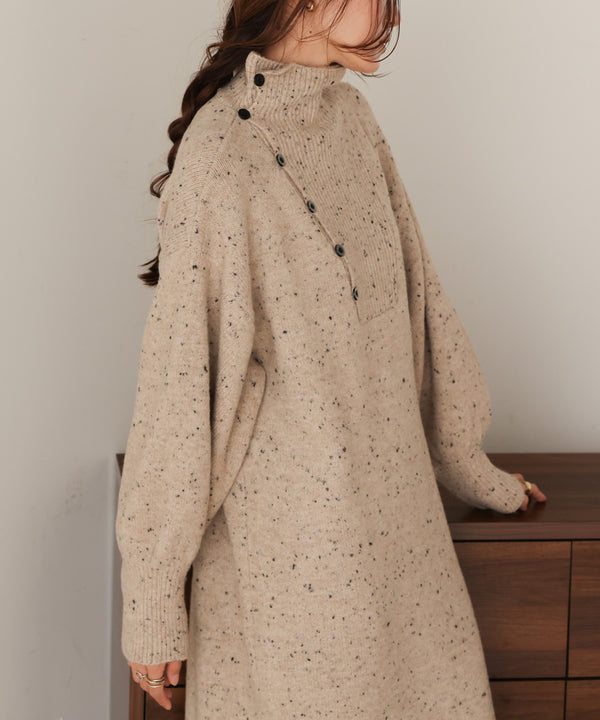 【S・Mサイズあり】チョコチップス トレートライン ニットワンピ