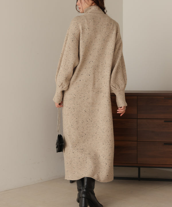 【S・Mサイズあり】チョコチップス トレートライン ニットワンピ