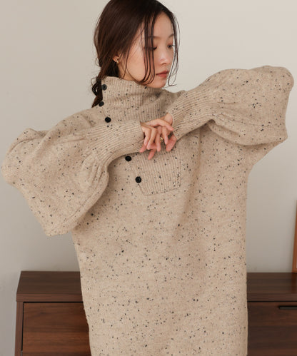 ［KNIT20％OFF］chocochip line knit onepiece