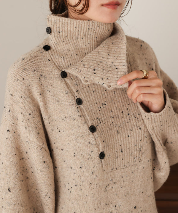 【S・Mサイズあり】チョコチップス トレートライン ニットワンピ