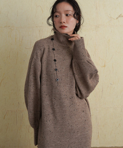 ［KNIT20％OFF］chocochip line knit onepiece