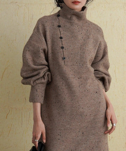 ［KNIT20％OFF］chocochip line knit onepiece