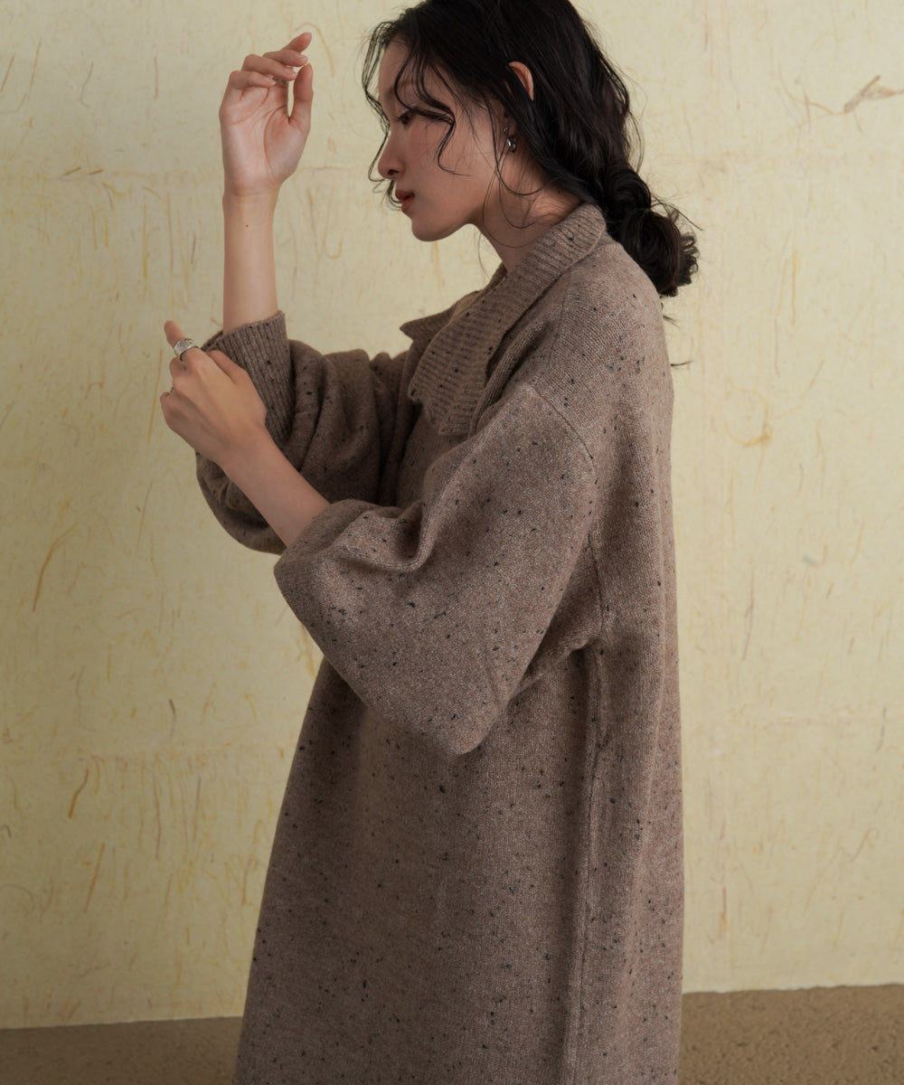 ［KNIT20％OFF］chocochip line knit onepiece