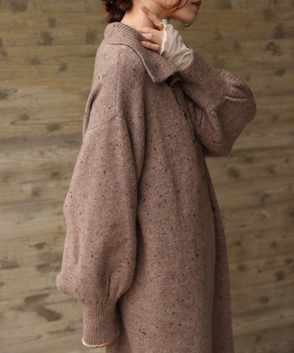 ［KNIT20％OFF］chocochip line knit onepiece