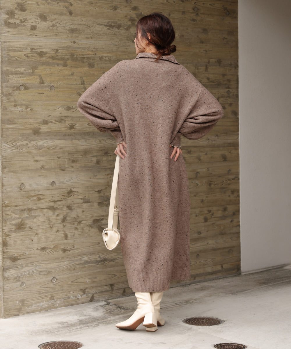 ［KNIT20％OFF］chocochip line knit onepiece