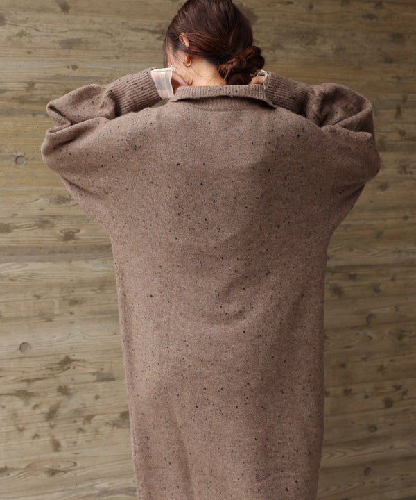 【S・Mサイズあり】チョコチップス トレートライン ニットワンピ